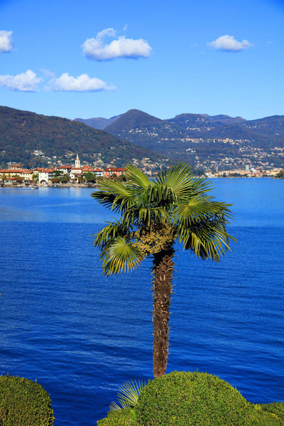 Schilderachtig uitzicht op het Lago Maggiore, Italië, Europa - Foto, afbeelding