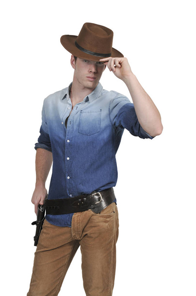 Hombre cowboy guapo
 - Foto, imagen