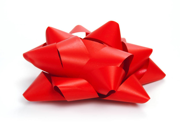 Červenou mašli, dekorace dárkové krabice - Fotografie, Obrázek