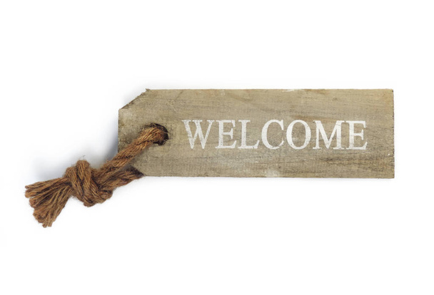 Wooden welcome sign - Photo, Image