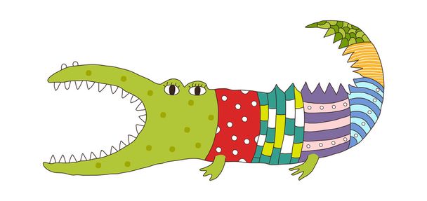 Illustration vectorielle d'alligator
 - Vecteur, image