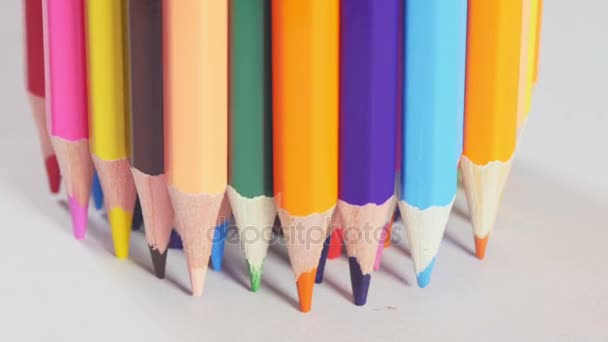 Csomó ceruza állva a táblázat - Felvétel, videó