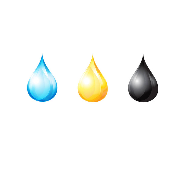 Vector set of different drops - Vector, Image
