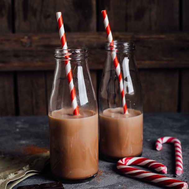 couple of chocolate milk cocktail  - Fotografie, Obrázek
