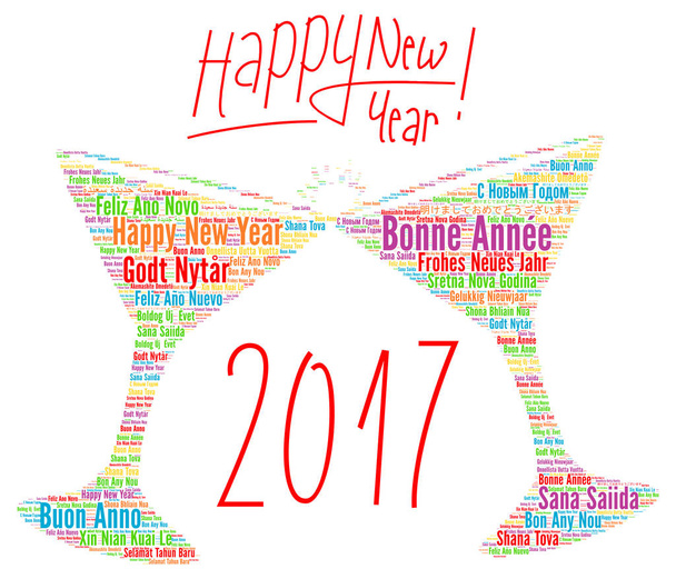 Bonne année 2017 dans différentes langues
 - Photo, image