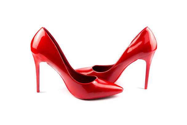 red woman shoes - Photo, image