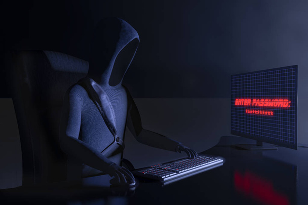 Un hacker al lavoro
 - Foto, immagini