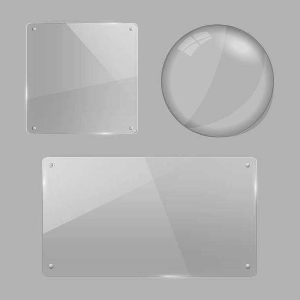 Ilustración objetos de vidrio
 - Vector, Imagen