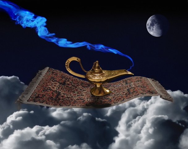 Aladdin lámpa-on varázslat szőnyeg - Fotó, kép