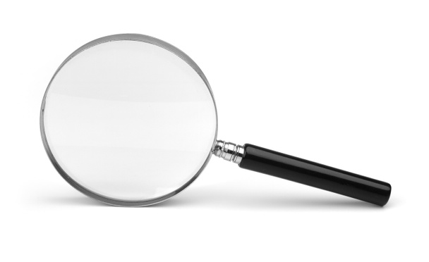 magnifying glass on white - Photo, Image