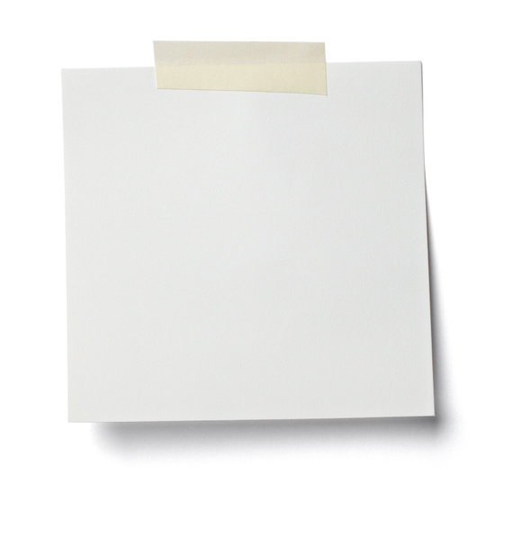 Fehér Megjegyzés papír üzenet cimke-üzletét - Fotó, kép