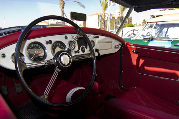 vintage carro detalhe interior
 - Foto, Imagem