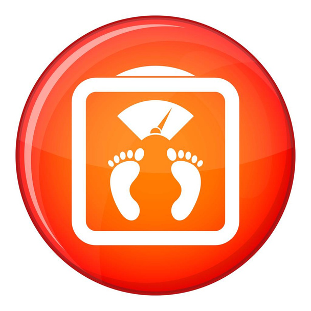 Smartwatch with sport app icon, flat style - Vector, afbeelding
