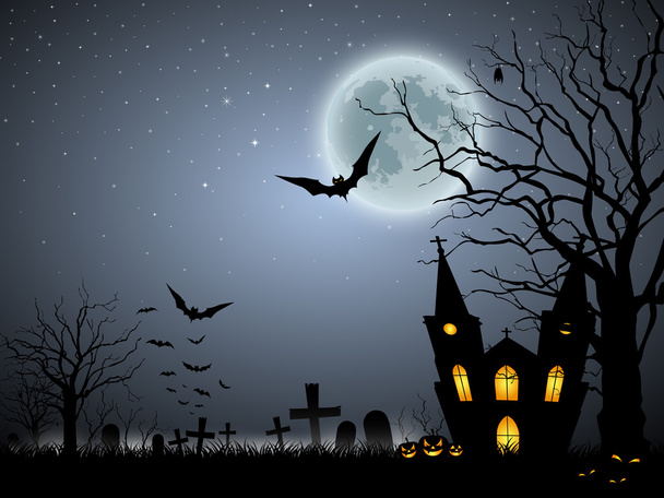 Halloween-ijesztő háttér - Vektor, kép