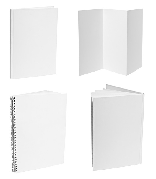 leaflet notebook textbook white blank paper template - Фото, изображение