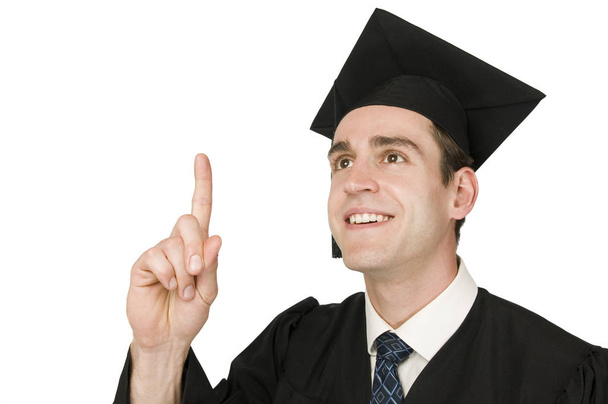kwispelende Finger van Graduate - Foto, afbeelding
