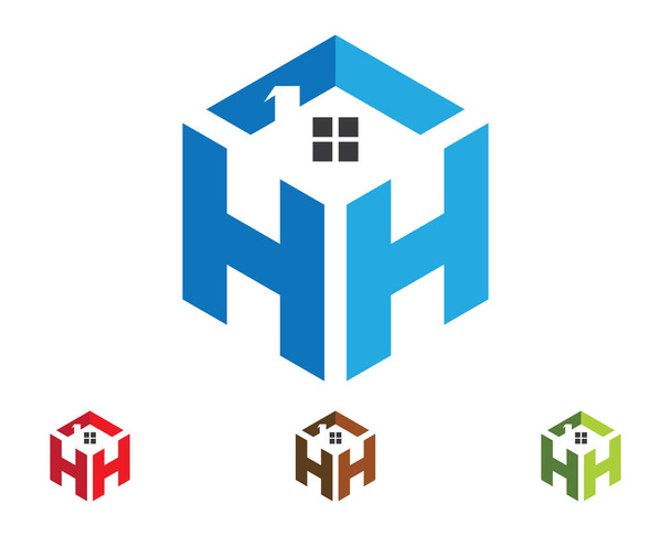 Rakennukset ja kodin logo
  - Vektori, kuva