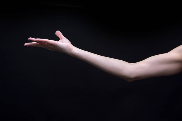 Vrouwelijke Yoga mudra hand - Foto, afbeelding