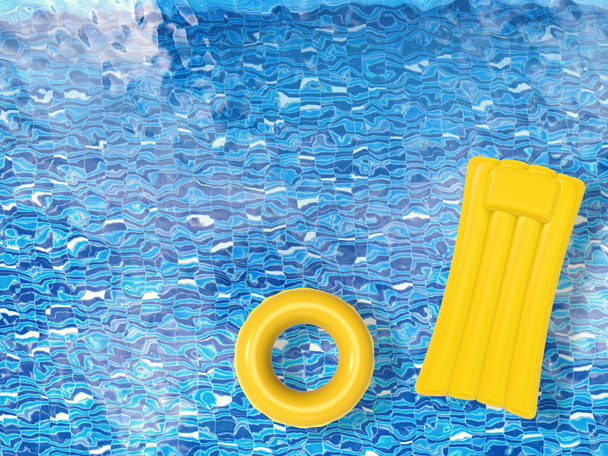 şişme oyuncaklar havuzunda yüzen görünümü top - Fotoğraf, Görsel