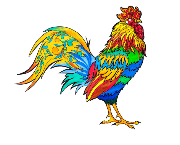 Abstract rooster illustratie - Foto, afbeelding