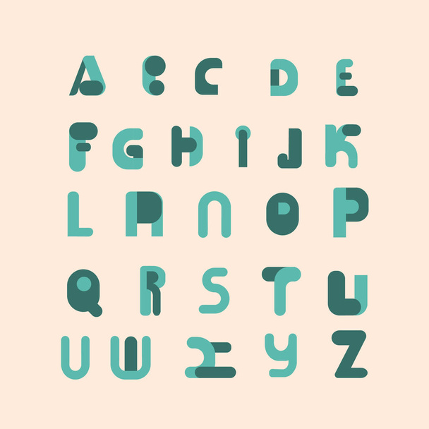 Modern vector font - Вектор,изображение