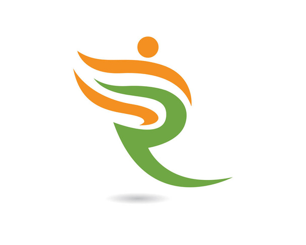 logotipo de vida saudável
 - Vetor, Imagem