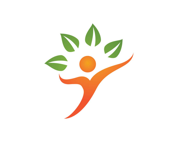 logotipo de vida saludable
 - Vector, Imagen