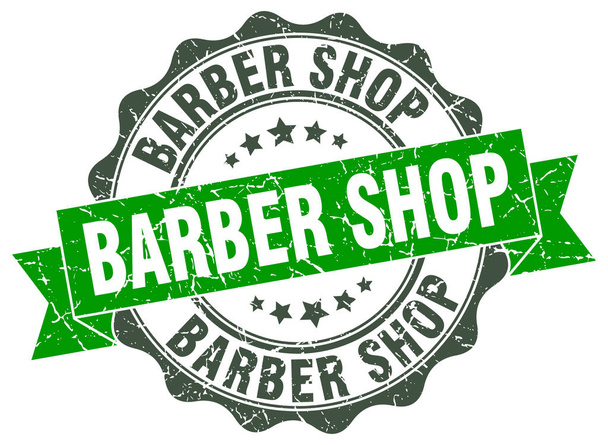 barber shop stamp. sign. seal - Wektor, obraz
