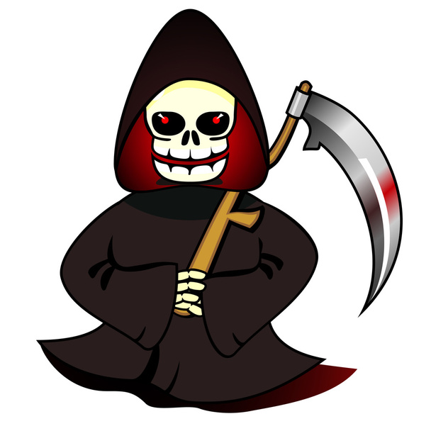 Reaper with scythe - Vettoriali, immagini