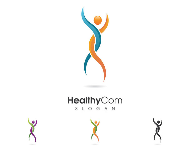 Plantilla de logotipo de salud
 - Vector, Imagen