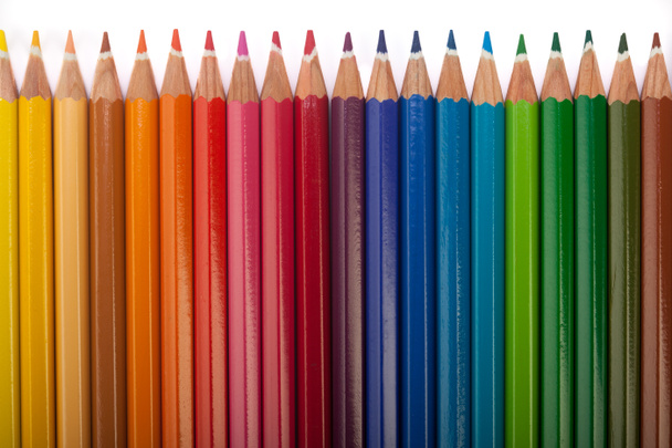 Lápis coloridos linha
 - Foto, Imagem