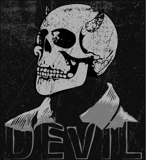 Camiseta Skull Diseño Gráfico
 - Vector, Imagen