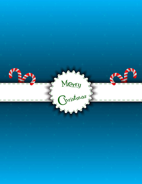Briefkaart of uitnodiging tot de kerst en Nieuwjaar - Vector, afbeelding