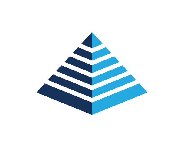 Πρότυπο λογότυπο πυραμίδα - Διάνυσμα, εικόνα