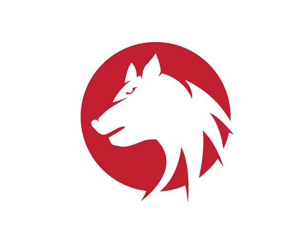 Vorlage: Wolf-Logo - Vektor, Bild