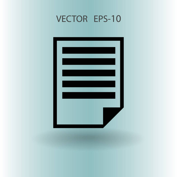 Flat icon of notes. vector illustration - Vektör, Görsel