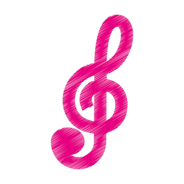 nota musical icono aislado
 - Vector, imagen