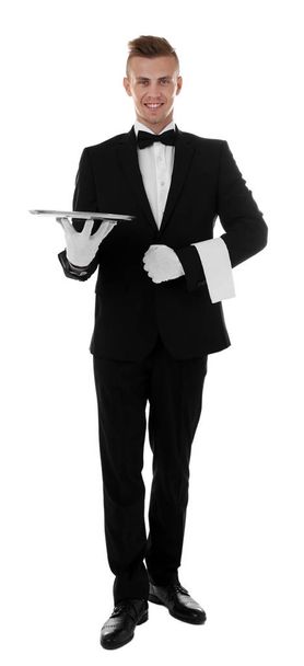 Handsome young waiter - Foto, imagen