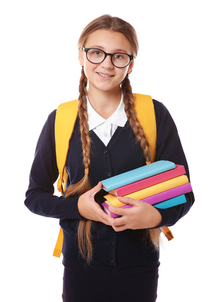 Teenage girl with backpack  - Foto, Imagem