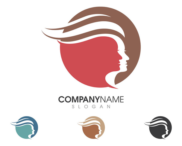 Güzellik kadın Logo şablonu - Vektör, Görsel