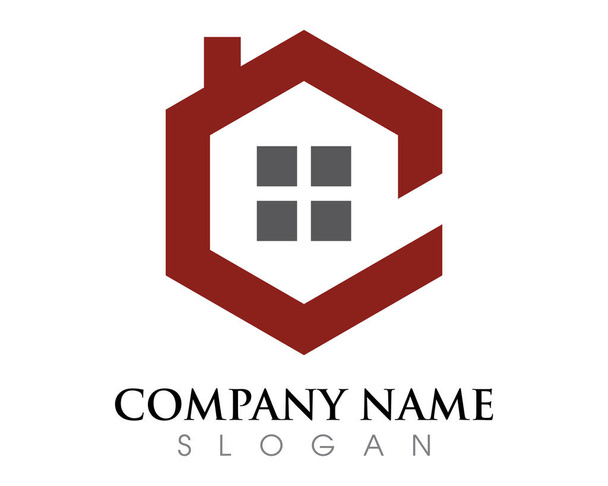 Modèle de logo de propriété - Vecteur, image