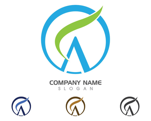 Szablonu list Logo firmy - Wektor, obraz