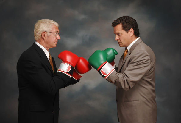 Boxe homens de negócios
 - Foto, Imagem