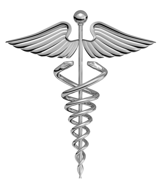 puls medyczny symbol chrom - Zdjęcie, obraz