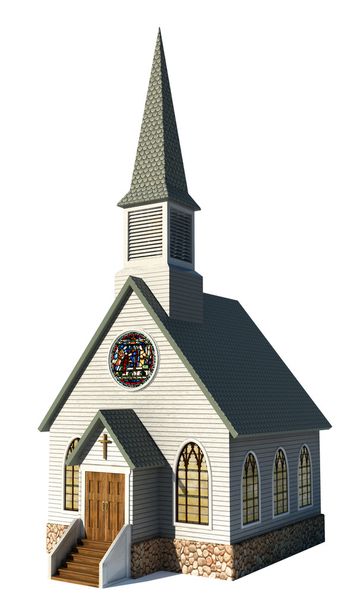 Iglesia en blanco
 - Foto, imagen