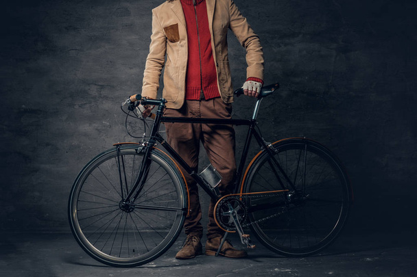 Autentyczny jednobiegowa hipster rowerów - Zdjęcie, obraz