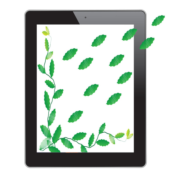 yaprak çerçeve Tablet - Fotoğraf, Görsel