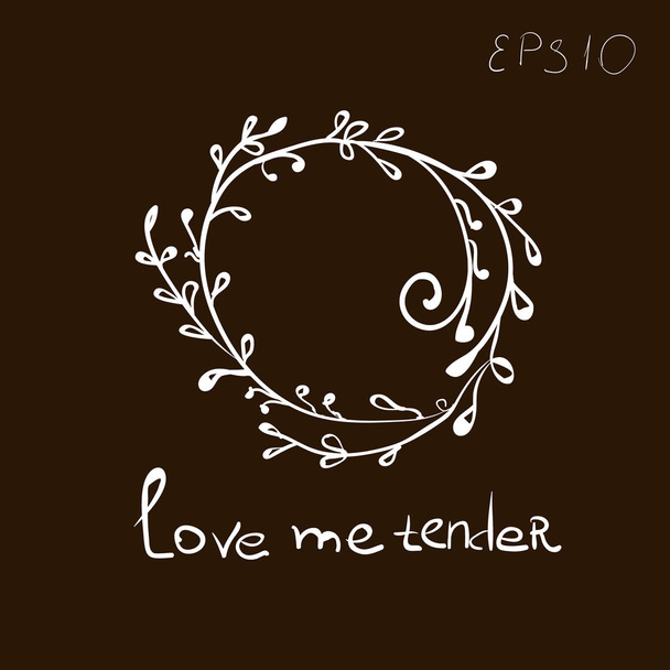 Love me tender - Vetor, Imagem