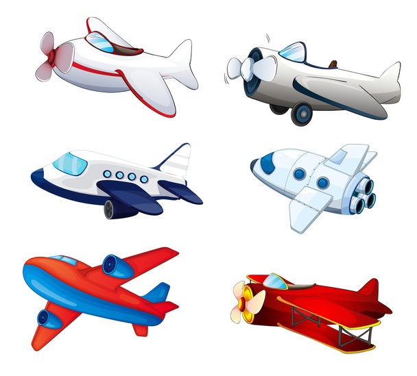 Aeroplanes - Vector, Image