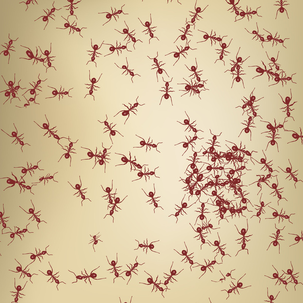 rode mier patroon - Vector, afbeelding